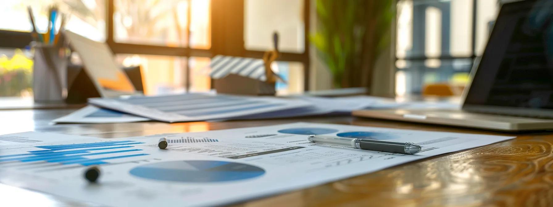 a well-organized office space showcases a modern moving company's transparent pricing structure, featuring a sleek desk with detailed, clearly laid out pricing documents, and a confident professional discussing estimated costs with a client, all illuminated by bright, focused indoor lighting.